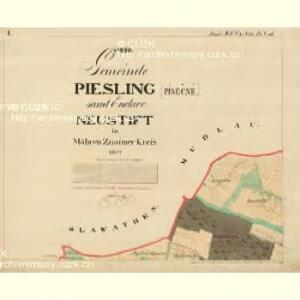 Piesling - m2287-1-001 - Kaiserpflichtexemplar der Landkarten des stabilen Katasters