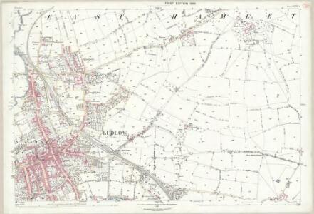 Shropshire LXXVIII.8 (includes: Bromfield; East Hamlet; Ludford; Ludlow) - 25 Inch Map