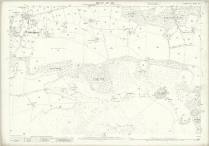 Sussex LI.6 (includes: Findon; Washington; Wiston) - 25 Inch Map