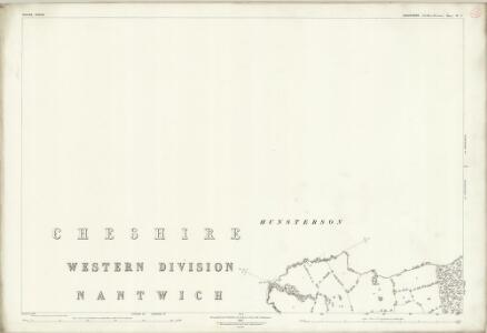 Shropshire III.11 (includes: Bridgemere; Buerton; Hunsterson; Woore) - 25 Inch Map
