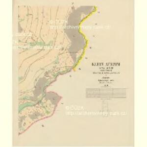 Klein Aurzim (Maly Auřim) - c4462-1-006 - Kaiserpflichtexemplar der Landkarten des stabilen Katasters