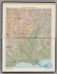 206-207.  United States of America, South Central.   The World Atlas.