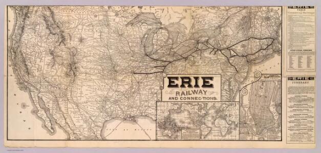 Erie Railway and connections.