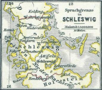 Sprachgrenze in Schleswig