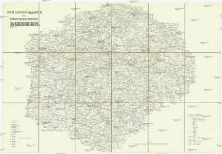 Strassen-Karte des Koenigreiches Boehmen
