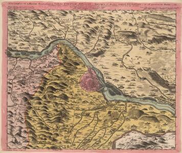 Chorographia VI. milliarium Regionis circa Vrbem Viennam Austriacam, deprompta ex mappa majori Vischeriana et ad praesentem statum, uti Dominium minus eminens A. 1754.