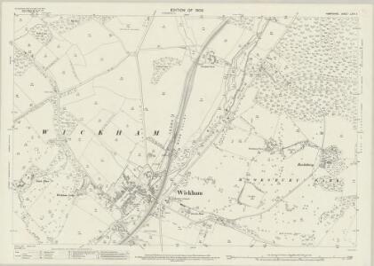 Hampshire and Isle of Wight LXVII.9 (includes: Shedfield; Soberton; Wickham) - 25 Inch Map