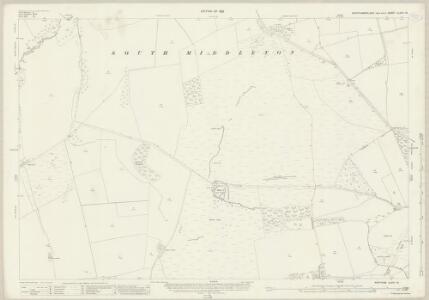 Northumberland (New Series) LXVII.16 (includes: Bolam; Corridge; Deanham; East Shaftoe; Harnham; South Middleton; West Shaftoe) - 25 Inch Map
