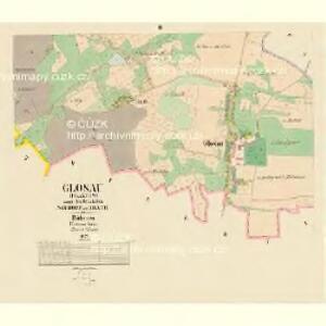 Glosau (Dlaždow) - c1127-1-002 - Kaiserpflichtexemplar der Landkarten des stabilen Katasters