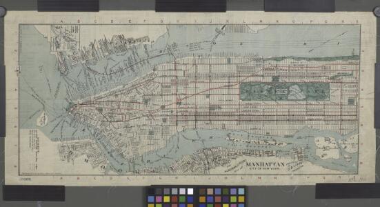 Title on face of map: Albemarle Hotel map of Manhattan, City of New York
