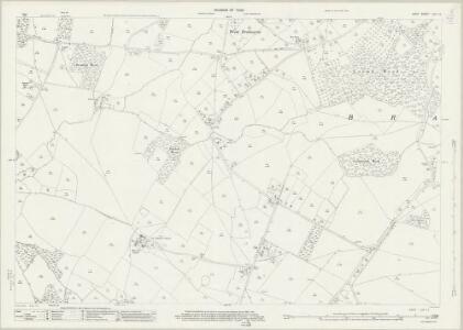 Kent LXV.12 (includes: Brabourne) - 25 Inch Map