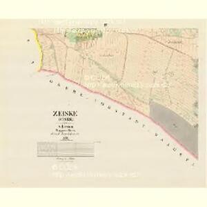 Zeiske (Cisek) - m3110-1-004 - Kaiserpflichtexemplar der Landkarten des stabilen Katasters