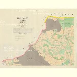 Hodau (Hodow) - m0744-1-001 - Kaiserpflichtexemplar der Landkarten des stabilen Katasters
