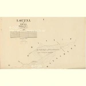 Louzna - c4262-1-001 - Kaiserpflichtexemplar der Landkarten des stabilen Katasters