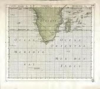 Carte marine de l'Afrique meridionale