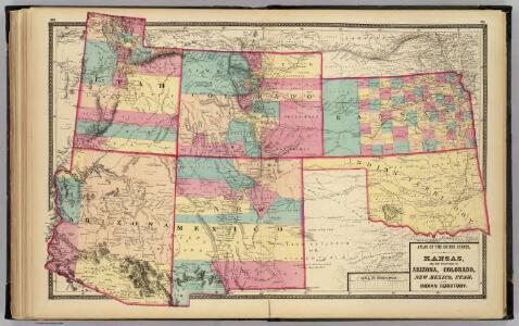 Kansas, and Arizona, Colorado, New Mexico, Utah, and Indian Territory.