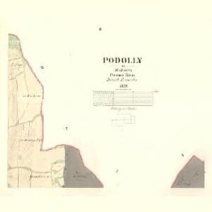 Podolly - m2334-1-002 - Kaiserpflichtexemplar der Landkarten des stabilen Katasters