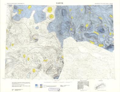 Geologiske kart 121-Q: Kart med magnetisk totalfelt. Narvik