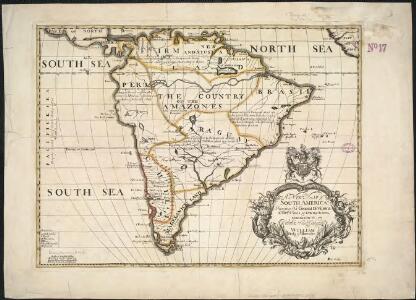 A new map of South America, shewing it's general divisions, chief cities & towns, rivers, mountains &c.