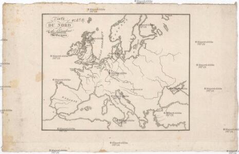 Carte du nord et de l'occident de l'Europe