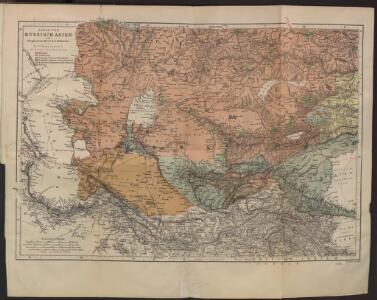 Karte von Russisch-Asien vom Kaspischen Meere bis Kuldscha