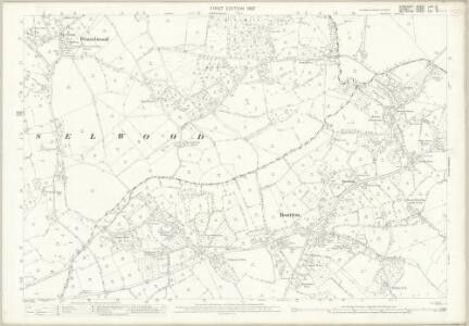 Somerset LXVI.10 (includes: Bourton; Cucklington; Penselwood; Silton; Zeals) - 25 Inch Map