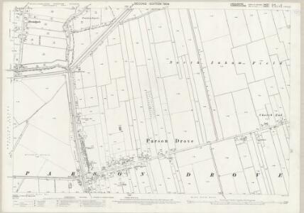 Lincolnshire CLIV.3 (includes: Parson Drove; Sutton St Edmund) - 25 Inch Map