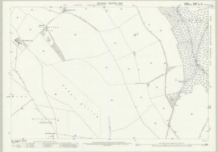 Dorset X.14 (includes: Cranborne; Martin) - 25 Inch Map