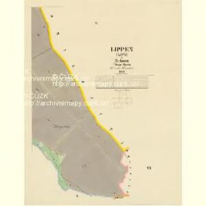 Lippen (Lipy) - c4104-1-004 - Kaiserpflichtexemplar der Landkarten des stabilen Katasters