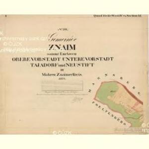 Znaim - m3610-1-001 - Kaiserpflichtexemplar der Landkarten des stabilen Katasters