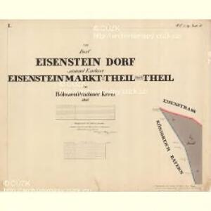 Eisenstein Dorf - c7755-2-001 - Kaiserpflichtexemplar der Landkarten des stabilen Katasters
