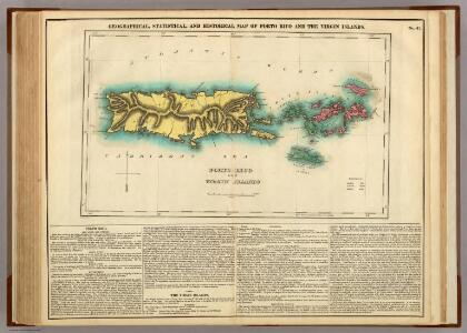 Map Of Porto Rico And The Virgin Islands.