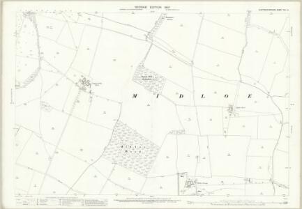 Huntingdonshire XXI.14 (includes: Diddington; Great Staughton; Southoe and Midloe) - 25 Inch Map