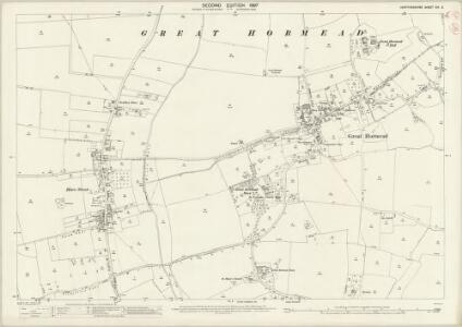 Hertfordshire XIV.2 (includes: Hormead; Wyddial) - 25 Inch Map