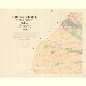 Gross Stohl (Stohle Welika) - m3315-1-004 - Kaiserpflichtexemplar der Landkarten des stabilen Katasters