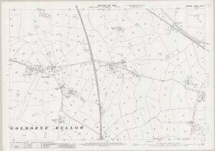 Cheshire XLVII.10 (includes: Golborne Bellow; Hatton; Huxley; Newton by Tattenhall; Tattenhall) - 25 Inch Map