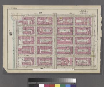 [Plate 124: Bounded by E. 110th Street, Third Avenue, E. 105th Street and (Central Park) Fifth Avenue.]