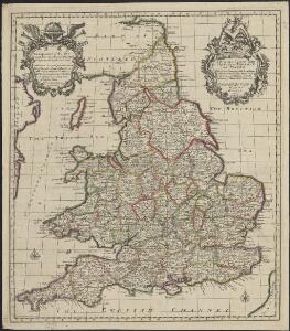 A new and correct map of the roads in England and Wales wherein are contained all the road waies and the principal cross roads, with the computed distances [...] &c.