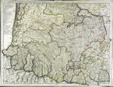 Carte du Bearn de la Bigorre de l'Armagnac et des pays voisins