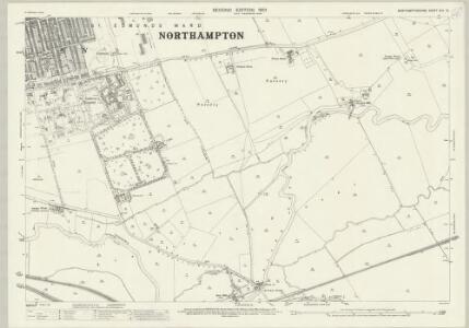 Northamptonshire XLV.10 (includes: Great Houghton; Hardingstone; Little Houghton; Northampton; Weston Favell) - 25 Inch Map