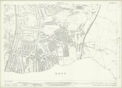 London (1915- Numbered sheets) XIII.4 (includes: Beckenham; Lewisham) - 25 Inch Map