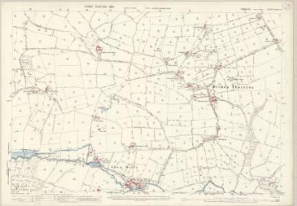 Yorkshire CXXXVI.12 (includes: Bishop Thornton; Hartwith Cum Winsley) - 25 Inch Map