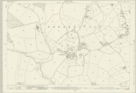 Suffolk LXXIII.14 (includes: Edwardstone; Great Waldingfield; Newton) - 25 Inch Map