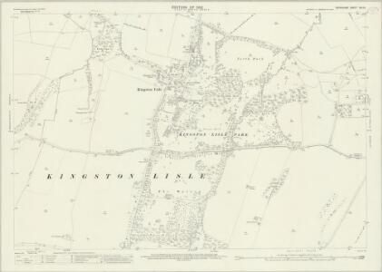 Berkshire XIII.15 (includes: Kingston Lisle; Sparsholt; Uffington) - 25 Inch Map