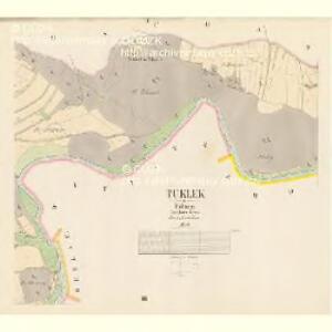 Tuklek - c8106-1-001 - Kaiserpflichtexemplar der Landkarten des stabilen Katasters
