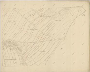 Indikační skica mapy stabilního katastru pro obec Karle a osadu Ostrý Kámen V