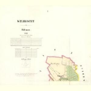 Welhoscht - c8685-1-001 - Kaiserpflichtexemplar der Landkarten des stabilen Katasters