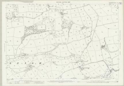 Devon LII.4 (includes: Broadwood Kelly; Dowland; Iddesleigh; Winkleigh) - 25 Inch Map