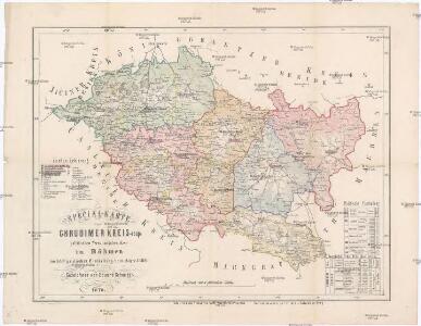 Special-Karte des Chrudimer Kreis, resp. politischen Verwaltungsbezirkes in Böhmen