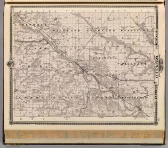 Map of Wapello County, State of Iowa.